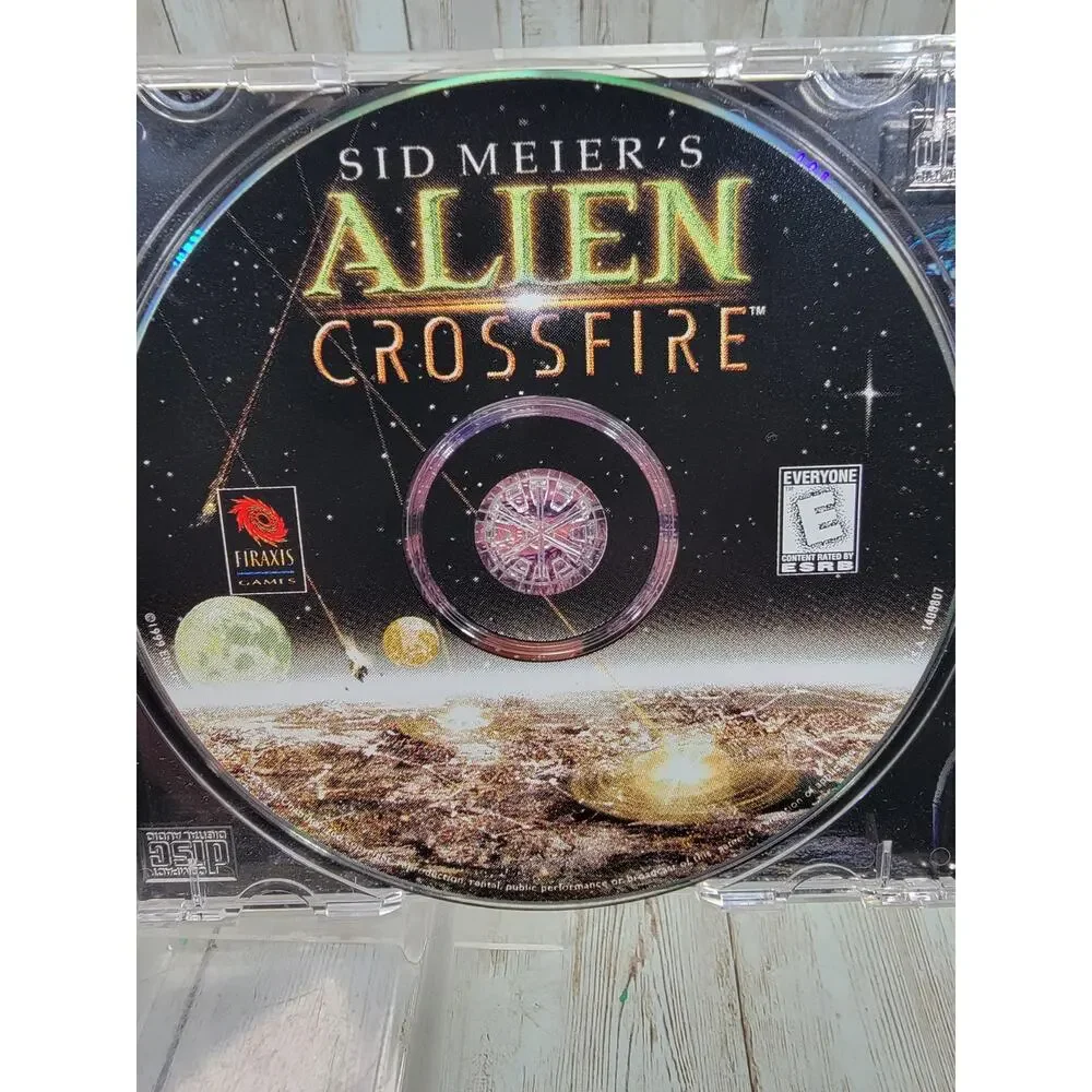 Sid Meier's Alien Crossfire (1999) PC CD ROM Computer Video Game, Sci Fi Fantasy